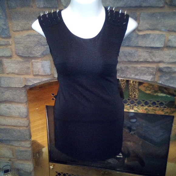 ROCKER SPIKED DRESS!! NEW - Picture 8 of 8